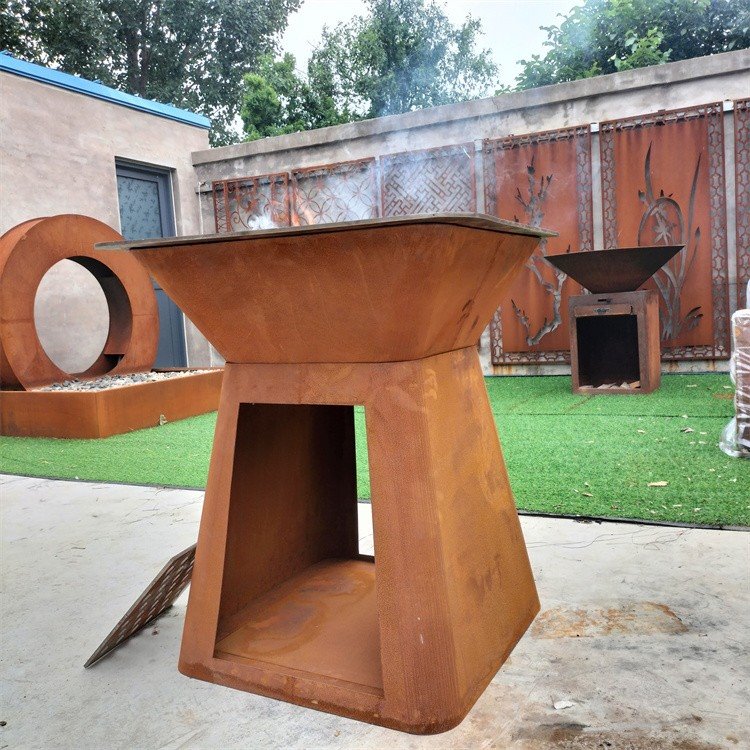 Weathering Corten BBQ Grills Weathering Corten BBQ Grills