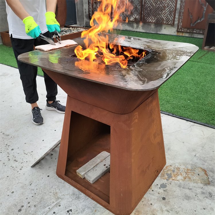 Weathering Corten BBQ Grills Weathering Corten BBQ Grills