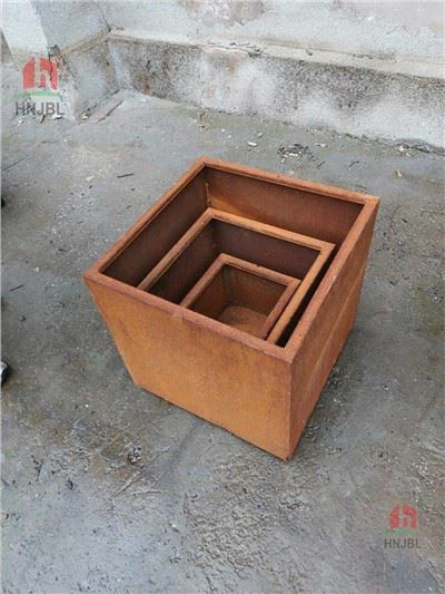 Цветочный горшок для цветов из стали Corten