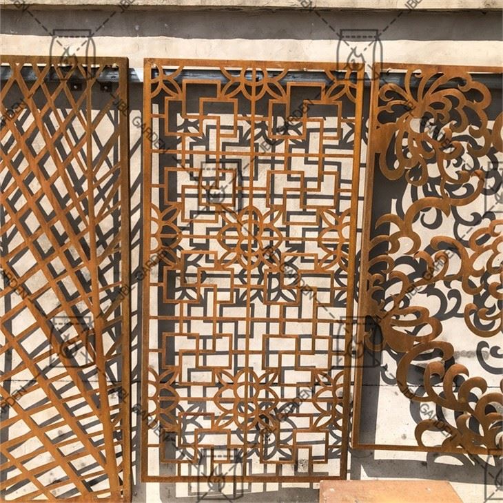 Corten Steel Sreen Panels With Edges