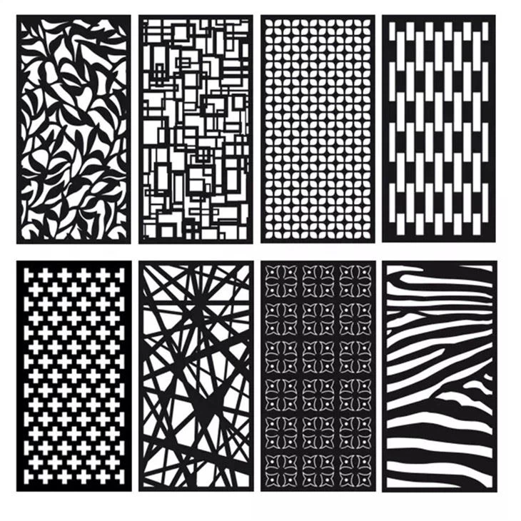 Декоративные металлические панели ограждения конфиденциальности