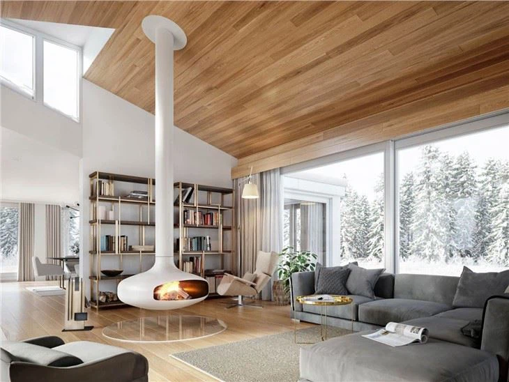 Modern Type Fireplace