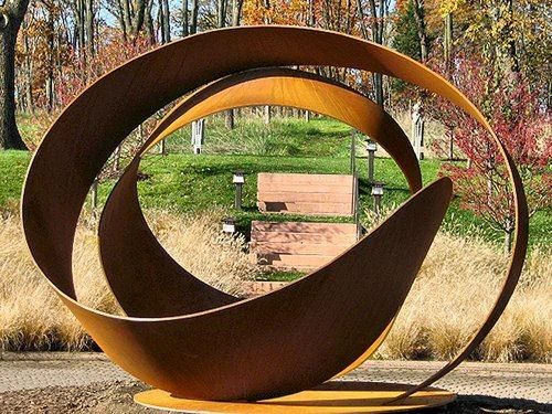 Скульптура Corten Steel Corten Artwork Corten Steel Decor Garden