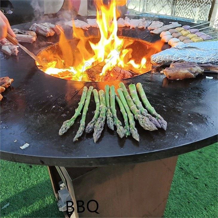 Patio With Fire Pit And Grill