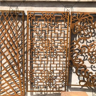 Разделительная панель Corten с лазерной резкой