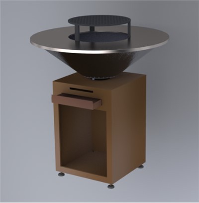 Портативная яма для костра и гриль