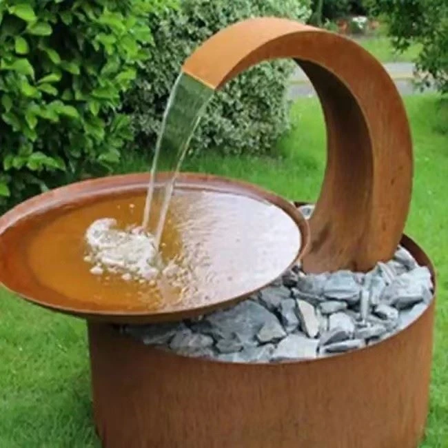 Steel Bowl Water Feature