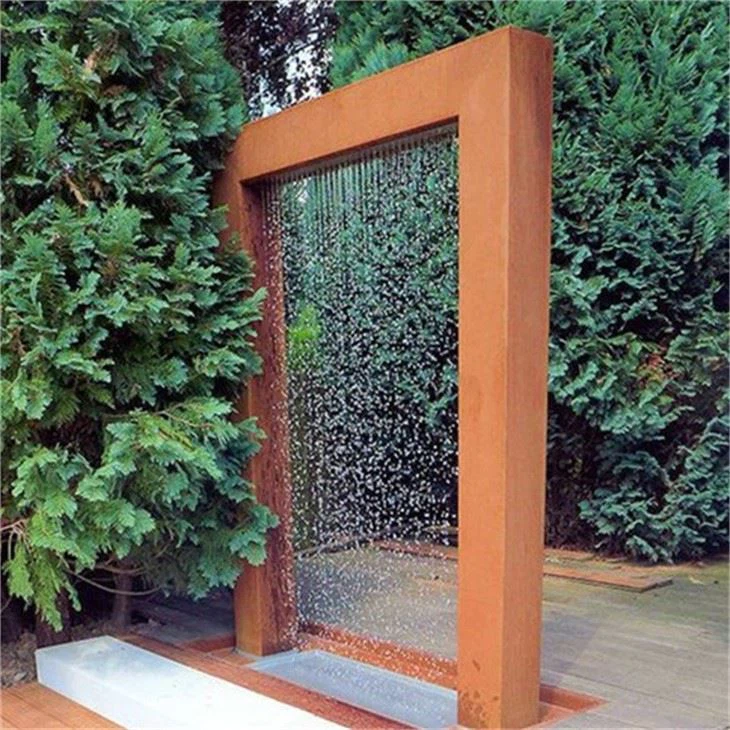 Steel Waterfall Landscape Fountain