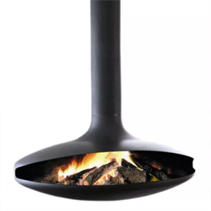 Suspended Wood Fireplace