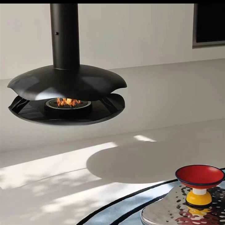 Deroctive Metal Suspended Bioethanol Fireplace