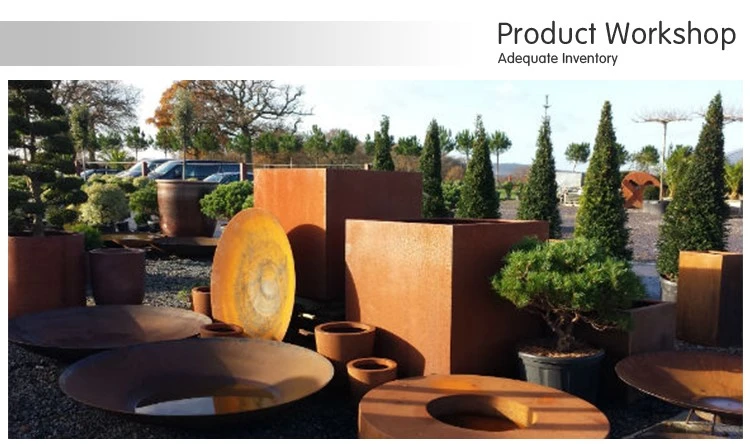 Corten steel planters Corten steel planters