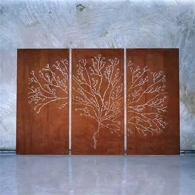 corten steel screen