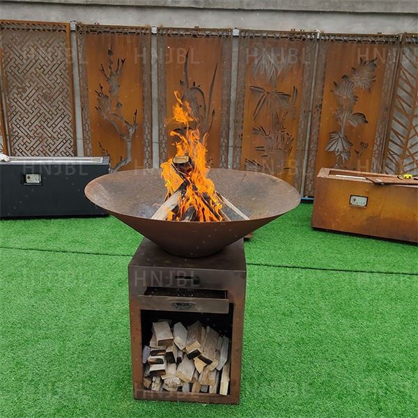 Patio Wood Burning BBQ Stove With Grill factory