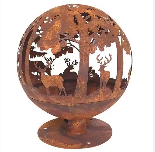 Rusty Firepit Sphere