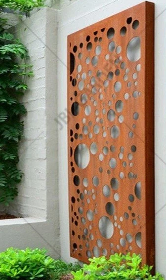 Металлическая стальная панель для сада