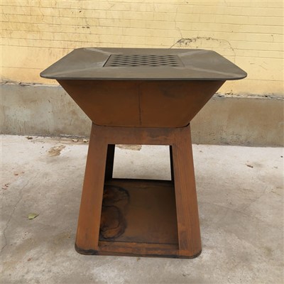 Угольный гриль для патио, печь для барбекю