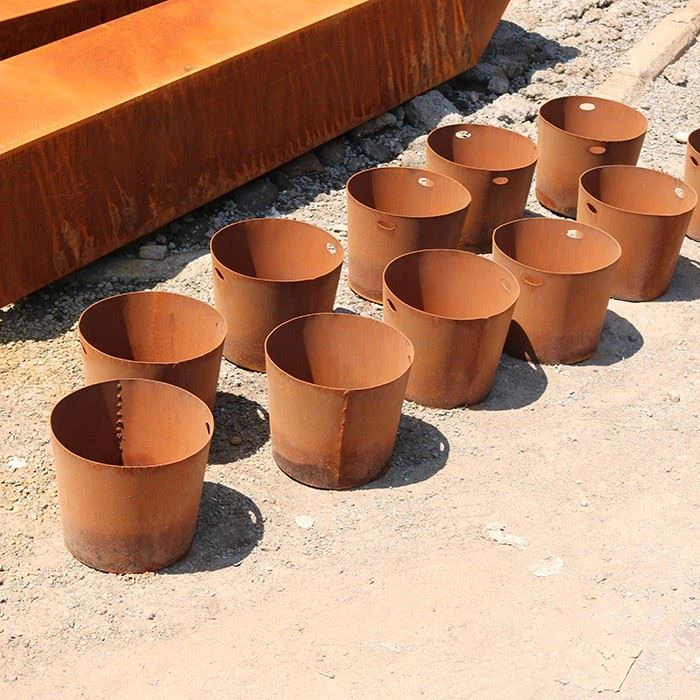 Park Large Metal Flowerpot